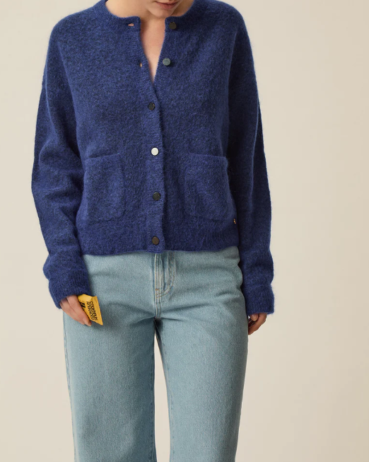 GILET DOBILOU INDIGO ~ DES PETITS HAUTS