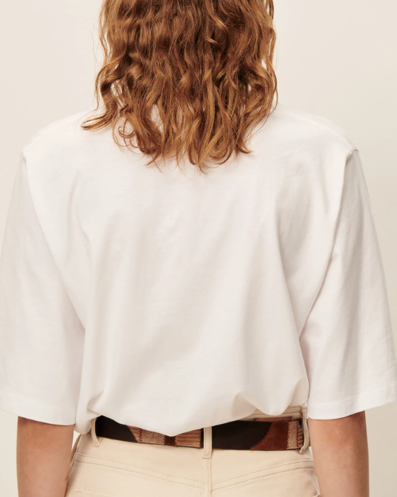 T-SHIRT SERGE OPTICAL WHITE ~ SESSUN