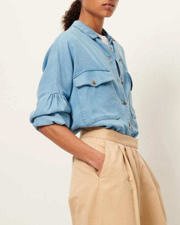 CHEMISE BOTANIA PROVENCIA BLUE ~ SESSUN