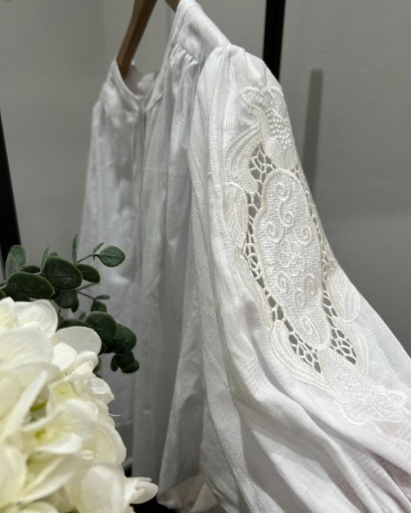 CHEMISIER ADRIAN BLANCHE ~ ORFEO