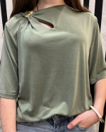 T-SHIRT SASKIA KAKI ~ ORFEO