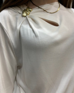 T-SHIRT SASKIA ECRU ~ ORFEO