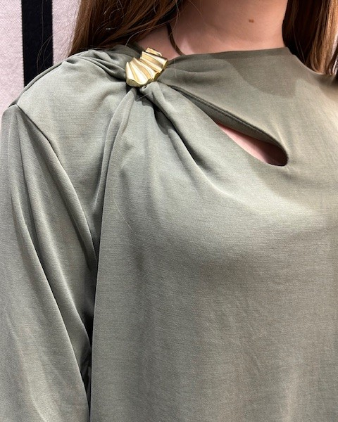 T-SHIRT SASKIA KAKI ~ ORFEO