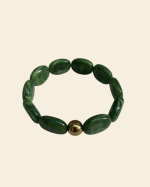 BRACELET CAMELIA VERT ~ ROSALIE ST MARGUERITE