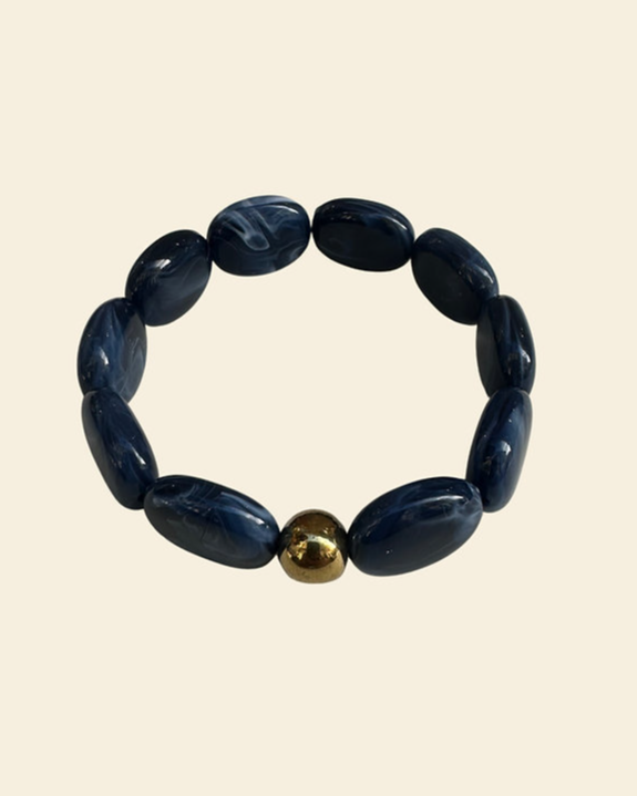 BRACELET CAMELIA BLEU ~ ROSALIE ST MARGUERITE
