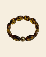 BRACELET CAMELIA LEOPARD ~ ROSALIE ST MARGUER