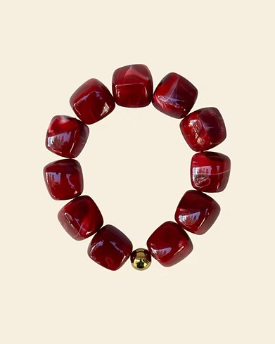 BRACELET CARDAMOME BORDEAUX ~ ROSALIE ST MARG