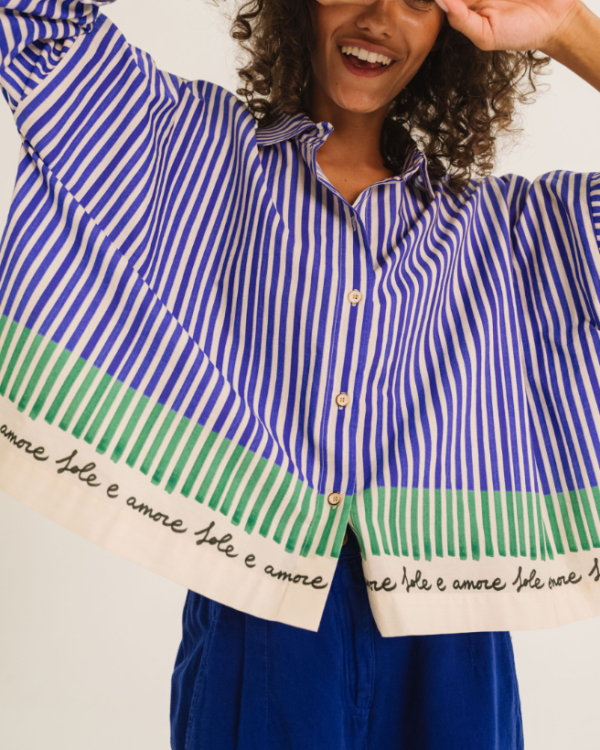 CHEMISE WOOD BLUE ~ TINSELS