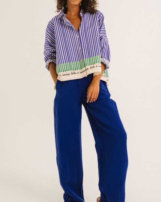 CHEMISE WOOD BLUE ~ TINSELS