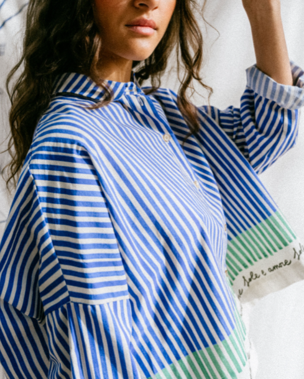 CHEMISE WOOD BLUE ~ TINSELS