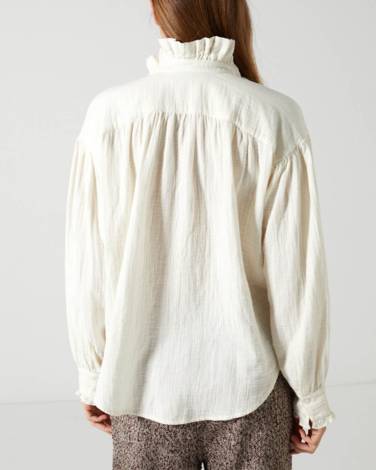 BLOUSE INDIRA ECRU ~ CHARLIE JOE