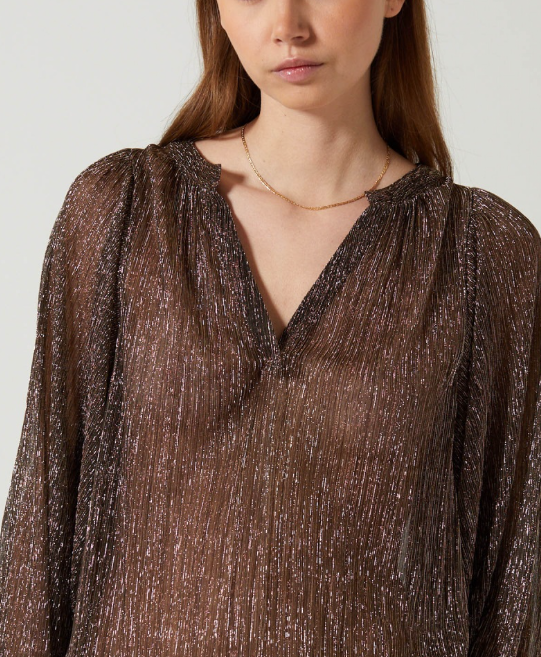 BLOUSE NIKITA LUREX ~ CHARLIE JOE