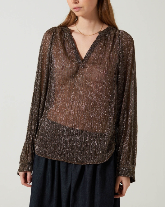 BLOUSE NIKITA LUREX ~ CHARLIE JOE