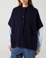 GILET SHIVA  NAVY BLUE ~ CHARLIE JOE