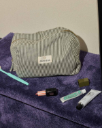 TROUSSE DE TOILETTE RAYURES QUARTZ ~ GABRIELL