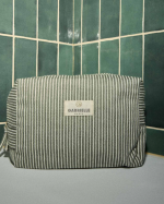 TROUSSE DE TOILETTE RAYURES QUARTZ ~ GABRIELL
