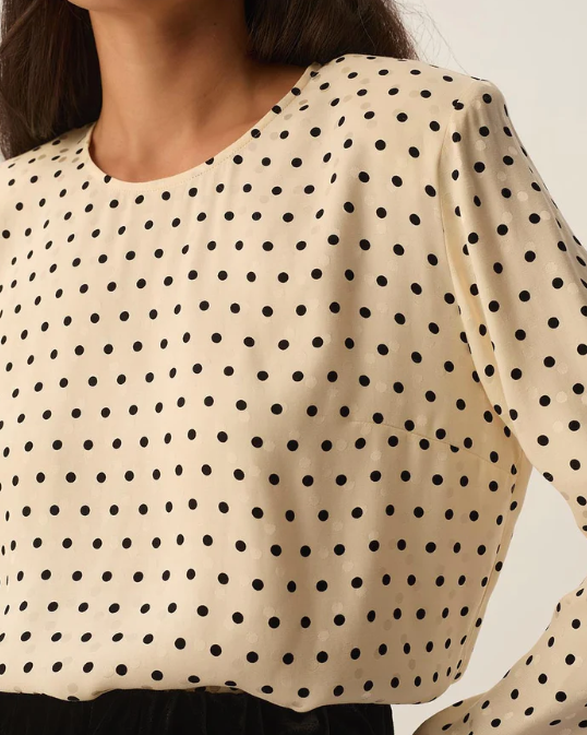 TOP YELENA POIS JACQUARD ~ DES PETITS HAUTS