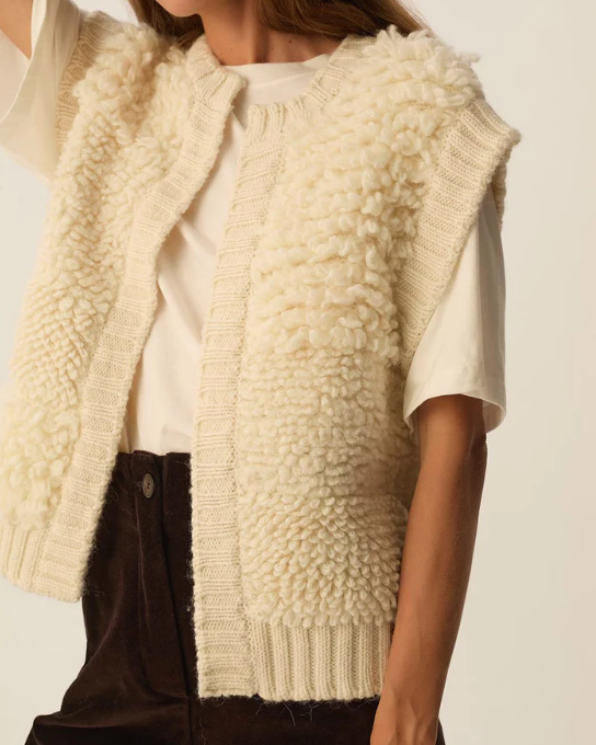 GILET BONGO CREME ~ DES PETITS HAUTS