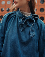 BLOUSE LOU MIDDLE BLUE ~ DES PETITS HAUTS