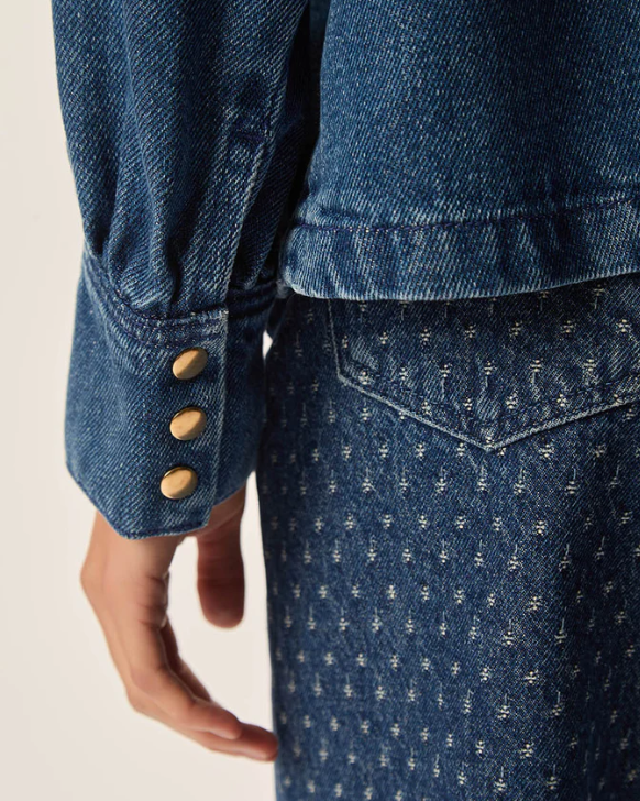 BLOUSE LOU MIDDLE BLUE ~ DES PETITS HAUTS