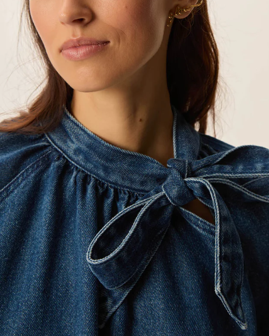 BLOUSE LOU MIDDLE BLUE ~ DES PETITS HAUTS