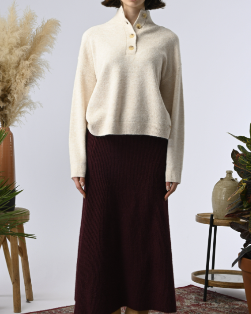 PULL NATHANIELLE ECRU ~ ORFEO