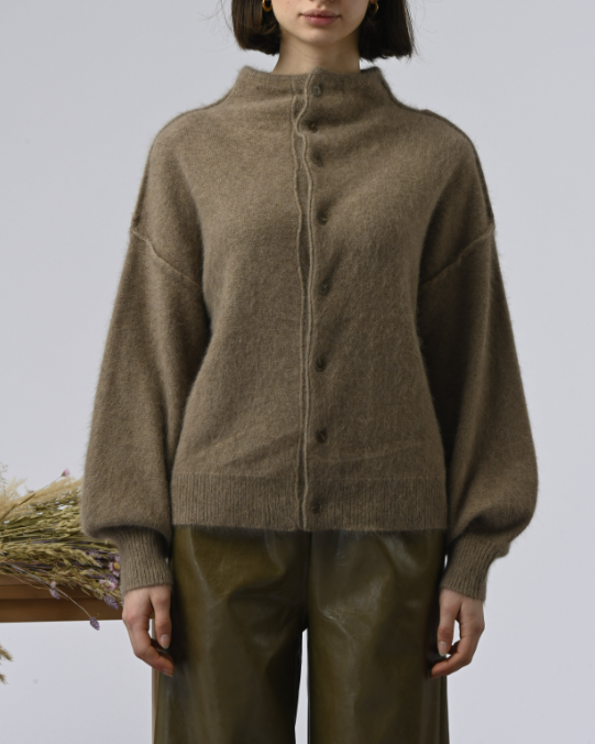 GILET CORAL TAUPE ~ ORFEO