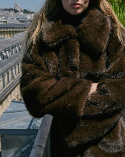 MANTEAU ORSO CHOCOLAT ~ PETITE MENDIGOTE