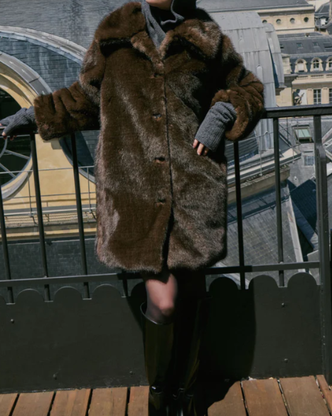 MANTEAU ORSO CHOCOLAT ~ PETITE MENDIGOTE