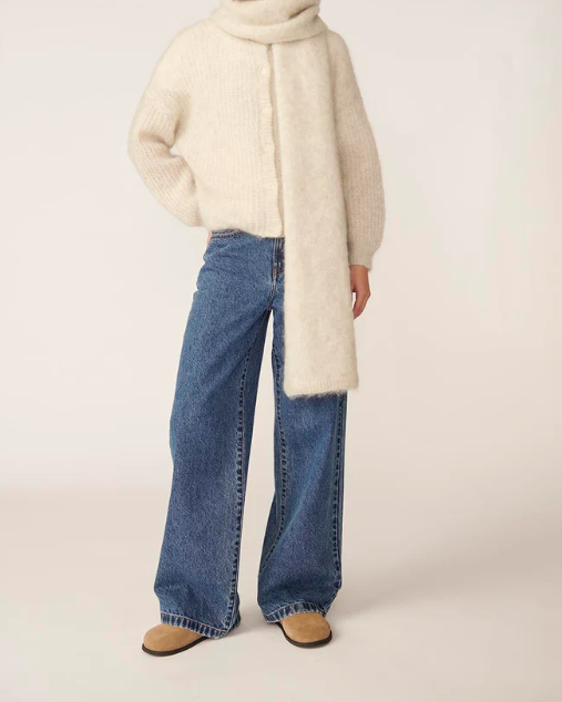 ECHARPE ALOUETTE GRIS CHINE ~ DES PETITS HAUT