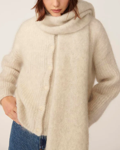 ECHARPE ALOUETTE GRIS CHINE ~ DES PETITS HAUT