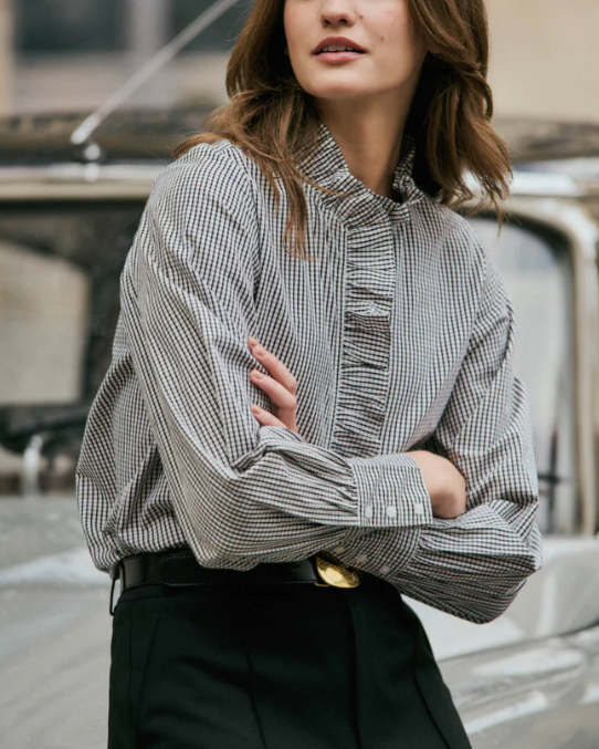 CHEMISE TALCY NOIR ~ PETITE MENDIGOTE