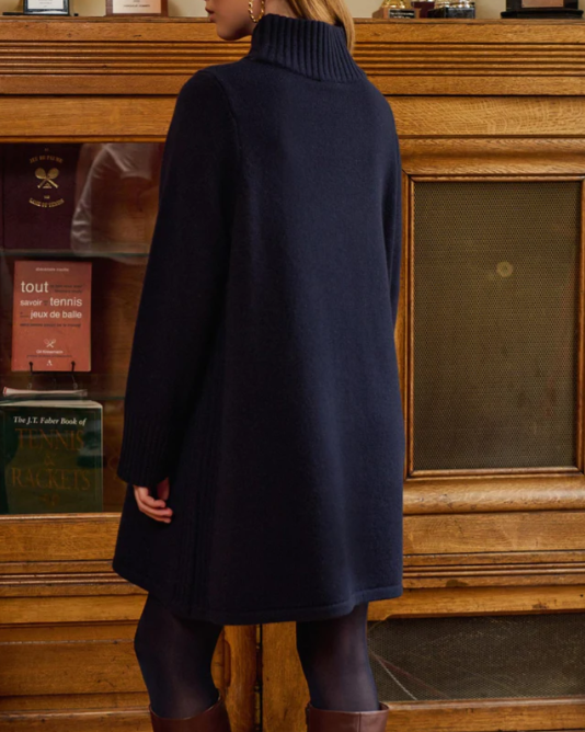 ROBE ROXANE NAVY ~ PETITE MENDIGOTE