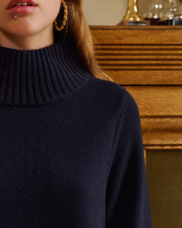 ROBE ROXANE NAVY ~ PETITE MENDIGOTE