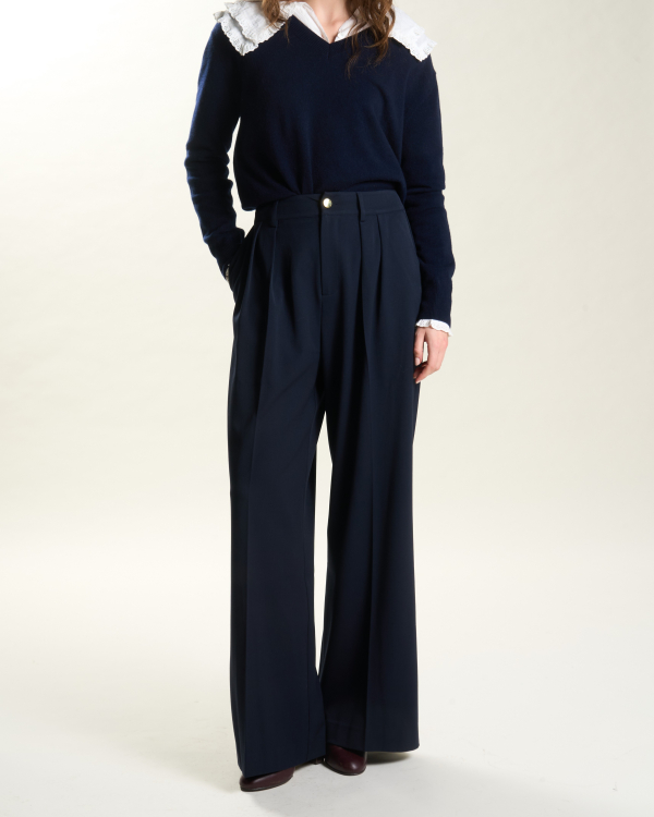 PANTALON PAROS MARINE ~ PETITE MENDIGOTE