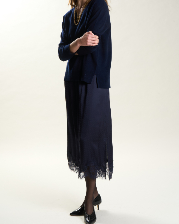 JUPE CAPUCINE MARINE ~ PETITE MENDIGOTE