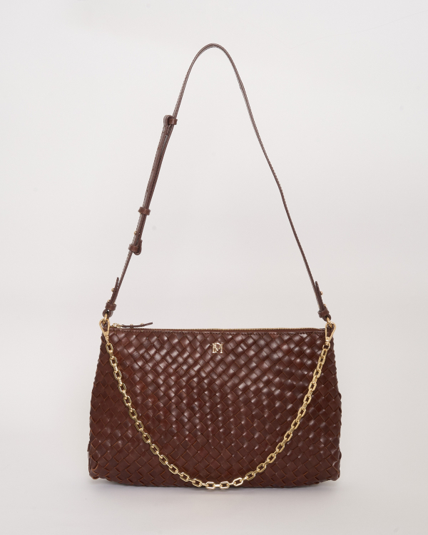 SAC SERION XL TRESSÉ BRUN ~ PETITE MENDIGOTE