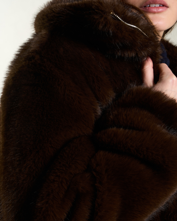 MANTEAU OWEN MARRON ~ PETITE MENDIGOTE