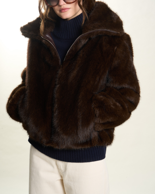 MANTEAU OWEN MARRON ~ PETITE MENDIGOTE