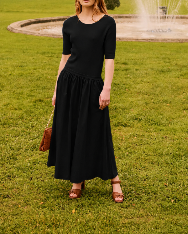 ROBE MAILLE LAURA BLACK ~ PETITE MENDIGOTE