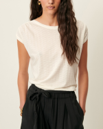 T-SHIRT SIXTOJACQUARD FLEUR DE SEL ~ SESSUN