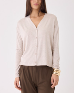 GILET FGI260 ÉCRU CHINÉ ~ MAJESTIC FILATURES