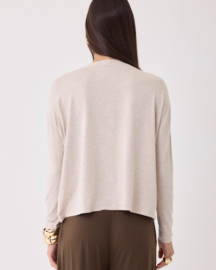 GILET FGI260 ÉCRU CHINÉ ~ MAJESTIC FILATURES