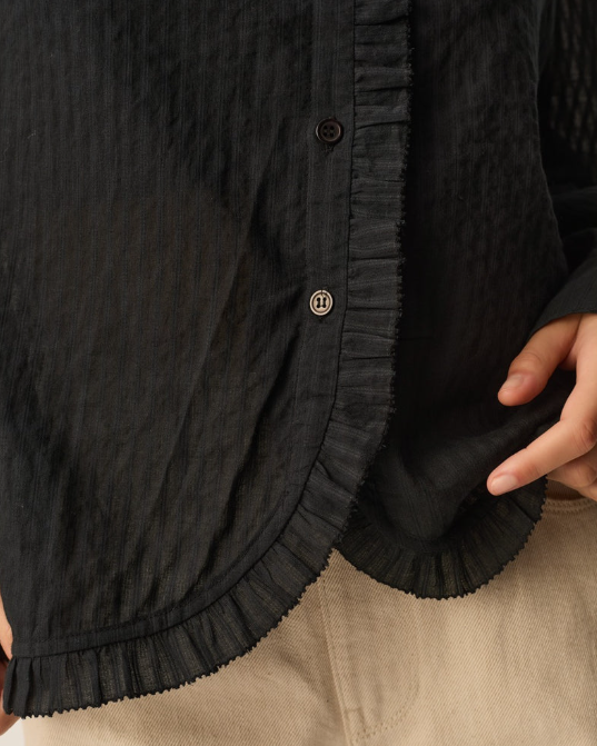 BLOUSE TOLUCA NOIR ~ DES PETITS HAUTS