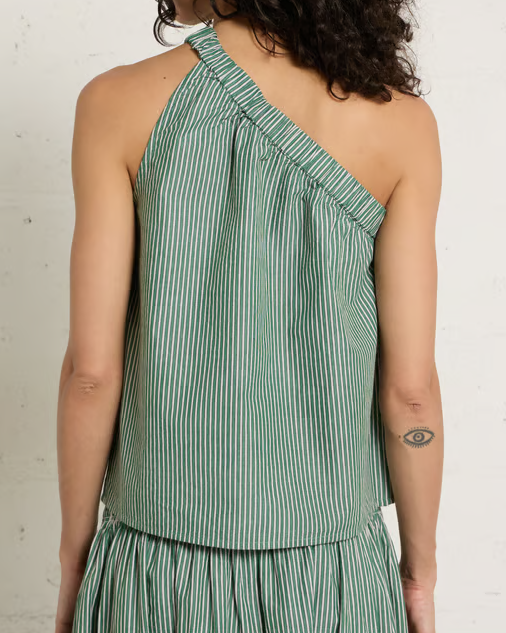 TOP SISSI RAYÉ BASILIC ~ PETITE MENDIGOTE