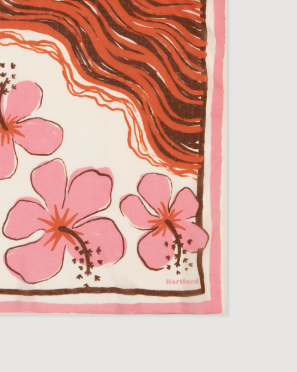 BANDANA HIBISCUS PINK ~ HARTFORD