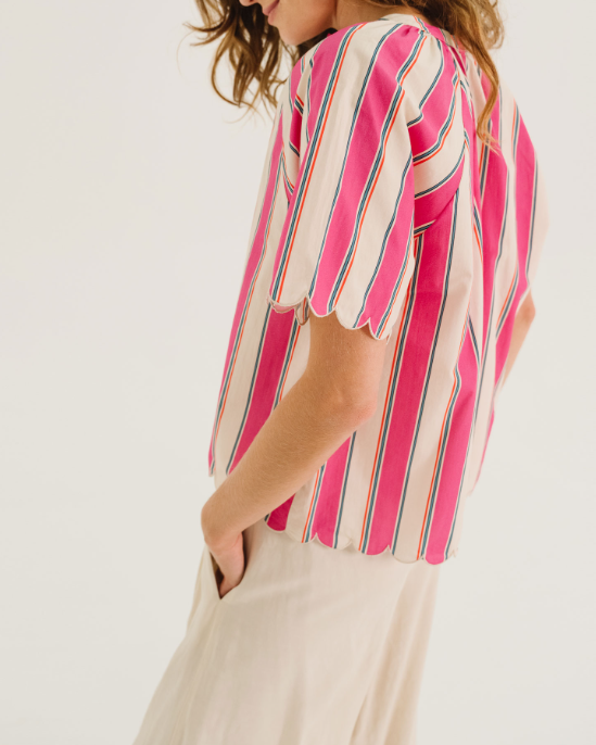 BLOUSE ELSA PINK ~ TINSELS