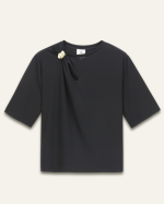 T-SHIRT SASKIA NOIR ~ ORFEO