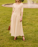 ROBE MAILLE LAURA BLÉ ~ PETITE MENDIGOTE