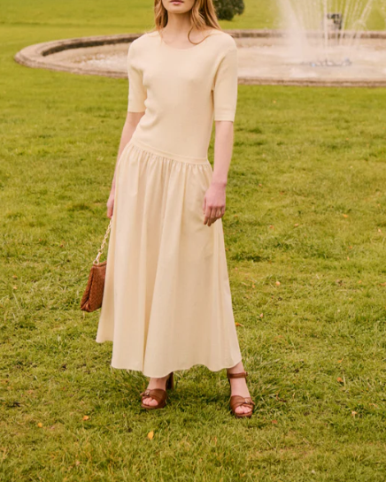 ROBE MAILLE LAURA BLÉ ~ PETITE MENDIGOTE